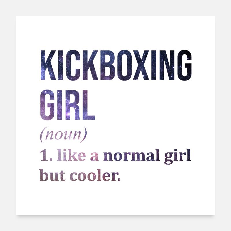 Kickboxing Poster 24" x 24" (60x60 cm)