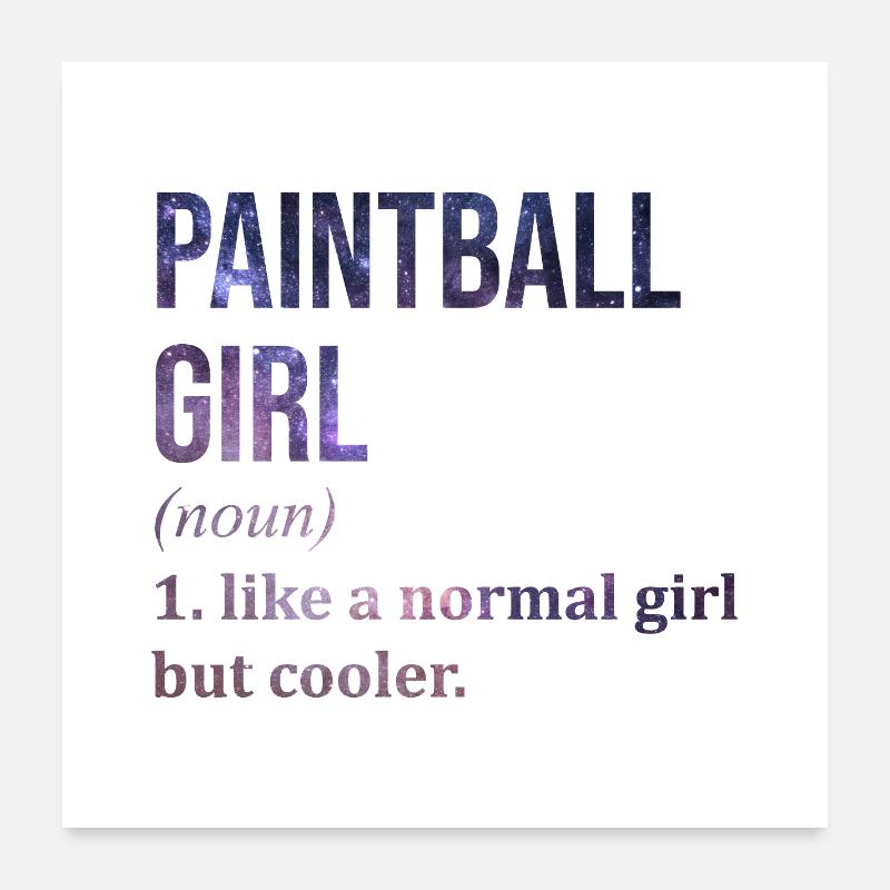Paintball Poster 60 x 60 cm