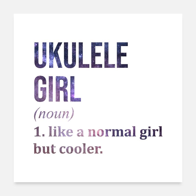 ukulélé Poster 60 x 60 cm