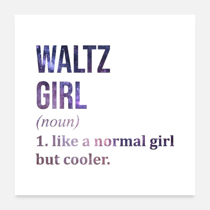 Waltz Poster 24" x 24" (60x60 cm)