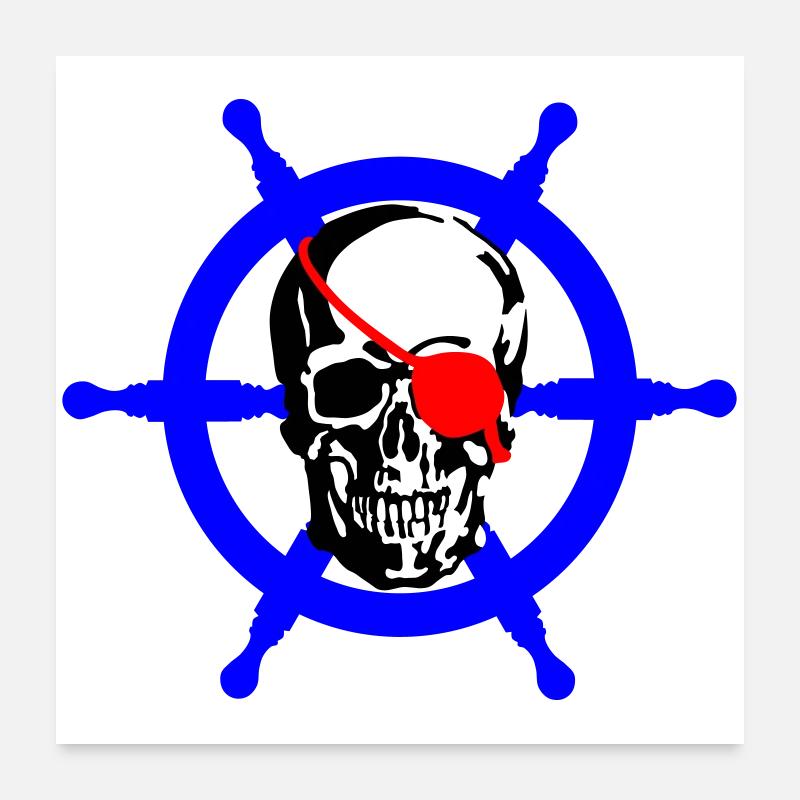 Pirate Poster 60 x 60 cm