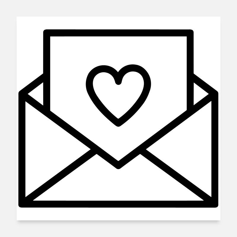 Love Letter Poster 24" x 24" (60x60 cm)