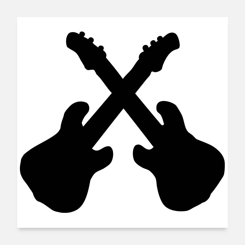 guitars Poster 24" x 24" (60x60 cm)