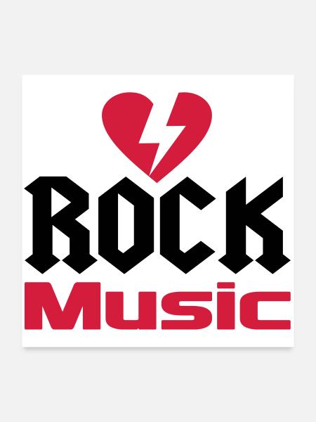 music - Poster 24" x 24" (60x60 cm) - white - Front