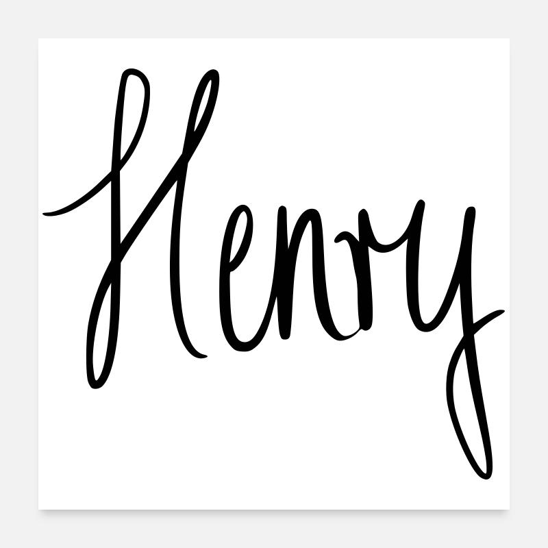 Henry Poster 60x60 cm