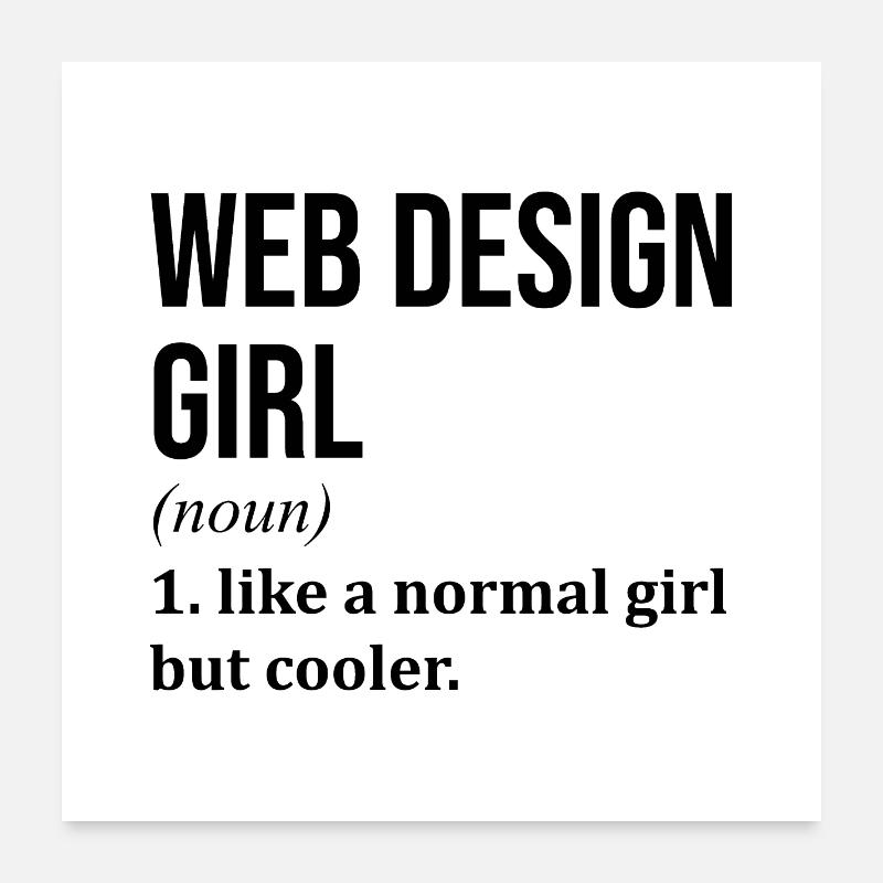 Web Design Poster 24" x 24" (60x60 cm)