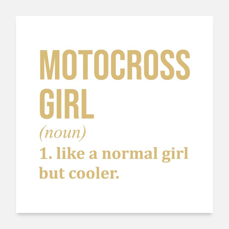 motocross Poster 60 x 60 cm