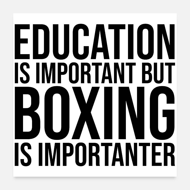 boxe Poster 60 x 60 cm