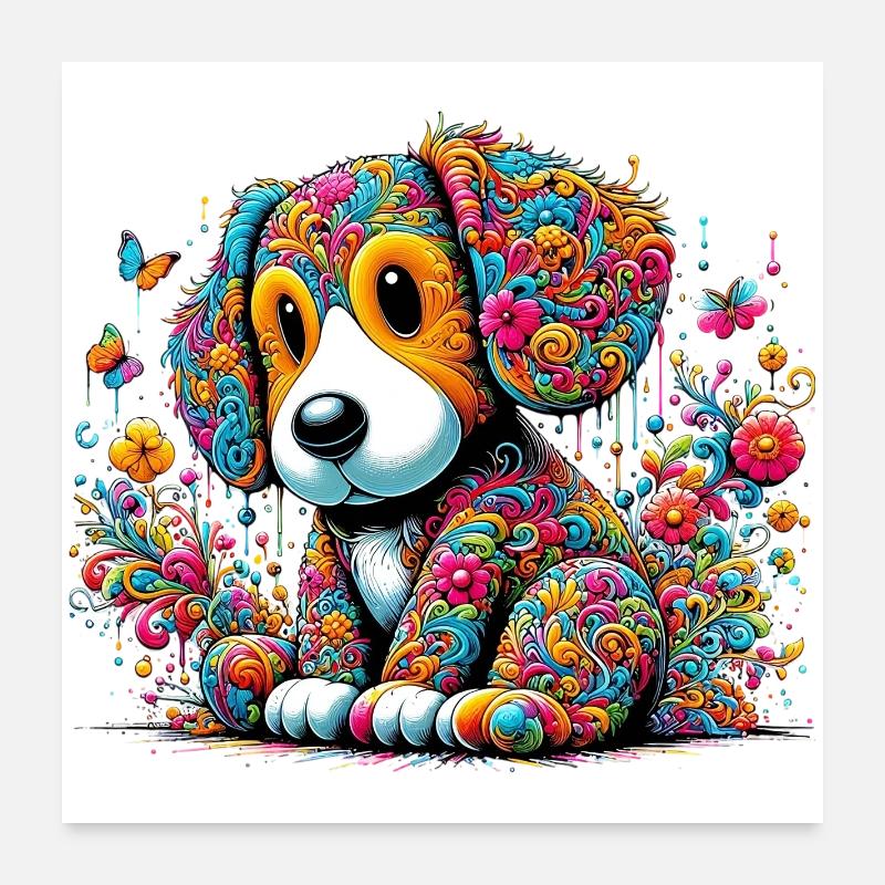 Dog Poster 24" x 24" (60x60 cm)