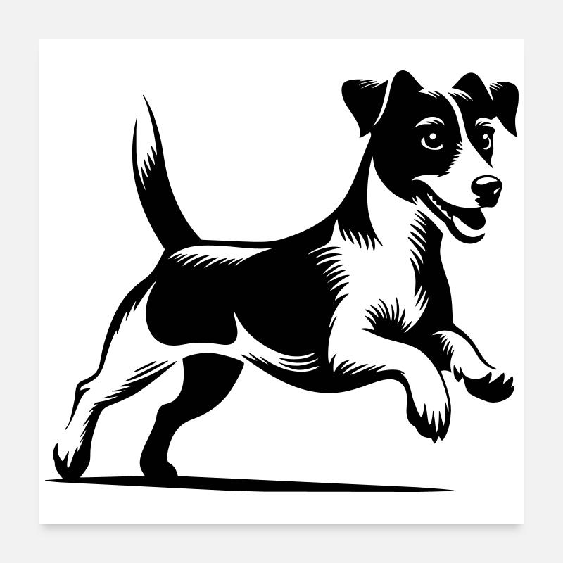 Jack Russell Terrier Poster 24" x 24" (60x60 cm)
