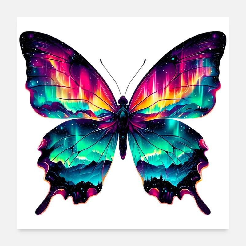 Schmetterling Poster 60x60 cm