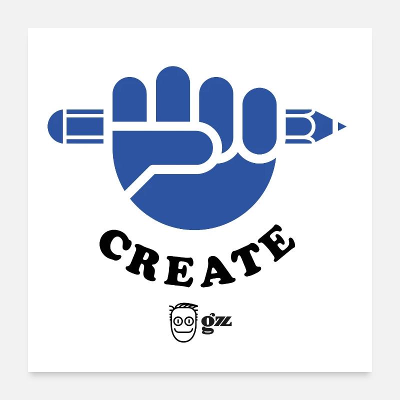Create ! Dos Poster 60 x 60 cm