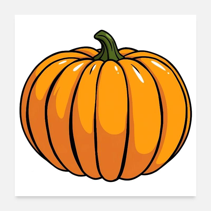 Autumnal pumpkin Poster 24" x 24" (60x60 cm)