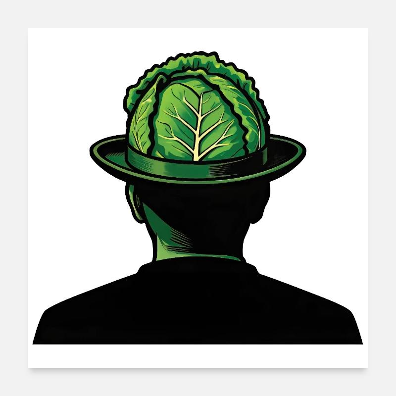 THE SHADE WITH THE CABBAGE HEAD #2 - nice people Poster 24" x 24" (60x60 cm)