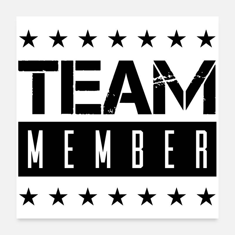 team_member- Poster 60 x 60 cm