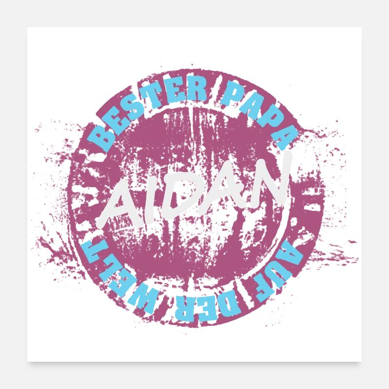 Timbre Aidan Best Dad Poster 60 x 60 cm