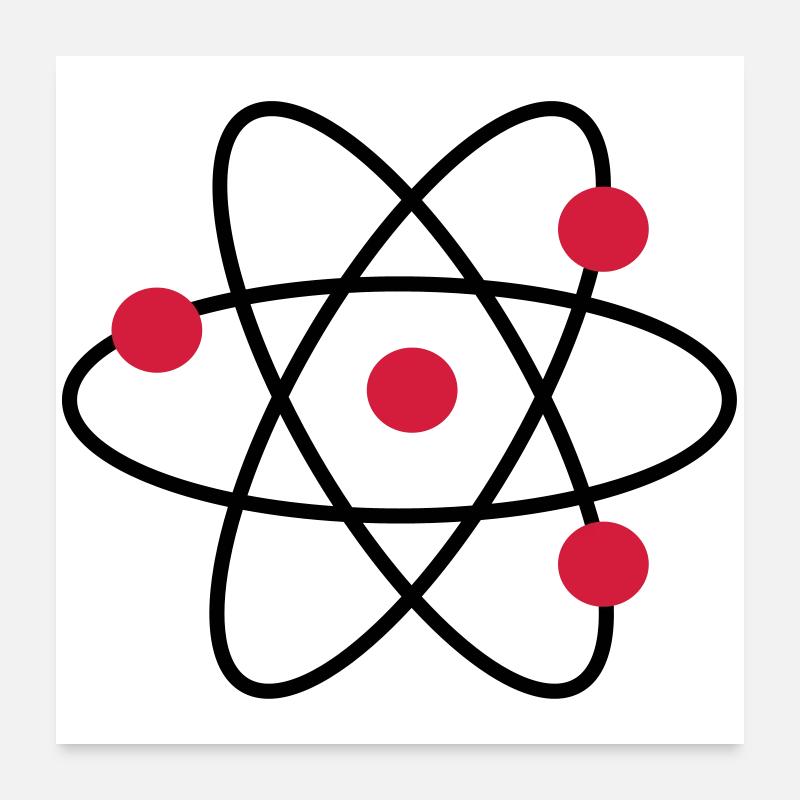 atom Poster 24" x 24" (60x60 cm)