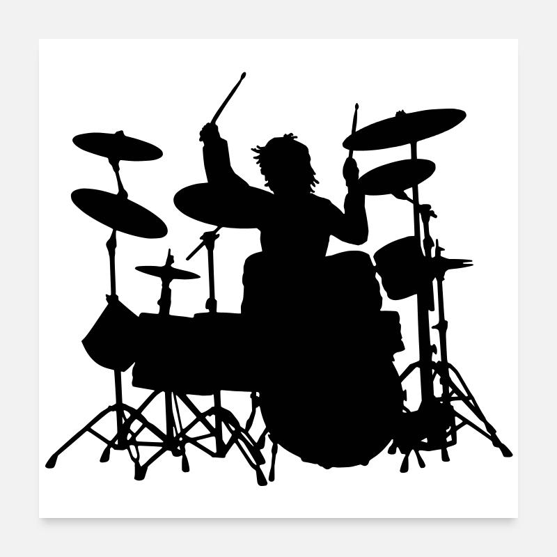 Power Drumming Poster 60x60 cm