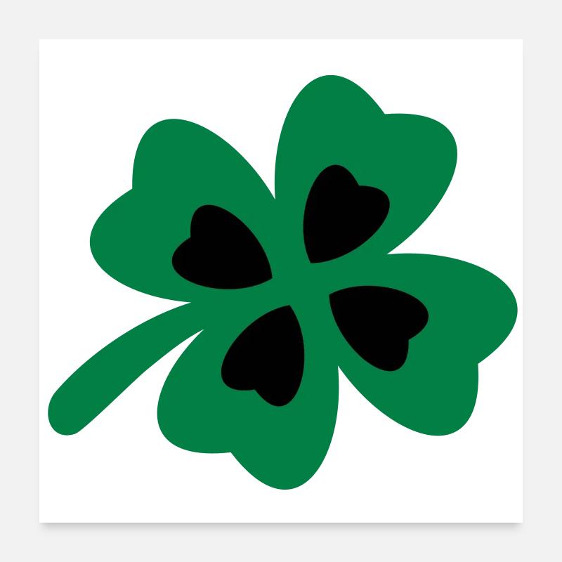 Shamrock Poster 60 x 60 cm