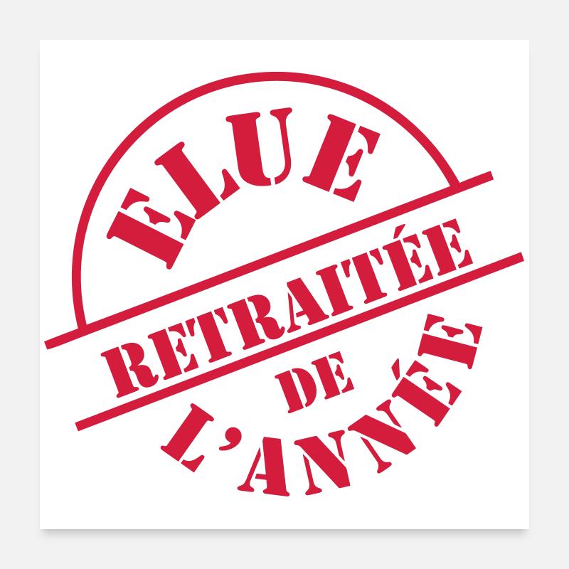 ## Retraitée ## Poster 60 x 60 cm