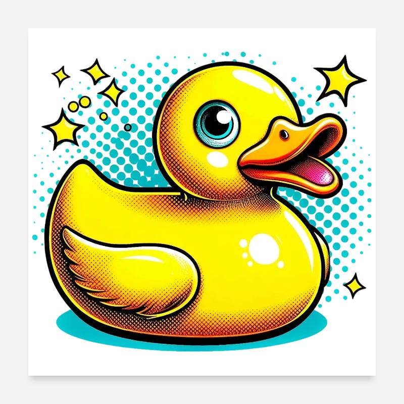 Caneton Canard Canard Poster 60 x 60 cm
