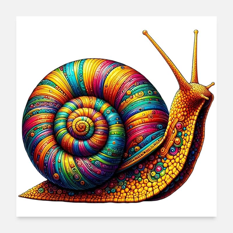 Escargot Poster 60 x 60 cm