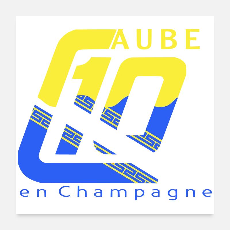 Logo 10 Aube Poster 60 x 60 cm
