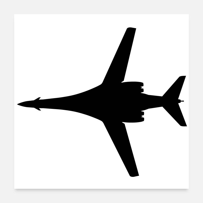 Bomber B-1B Poster 24" x 24" (60x60 cm)