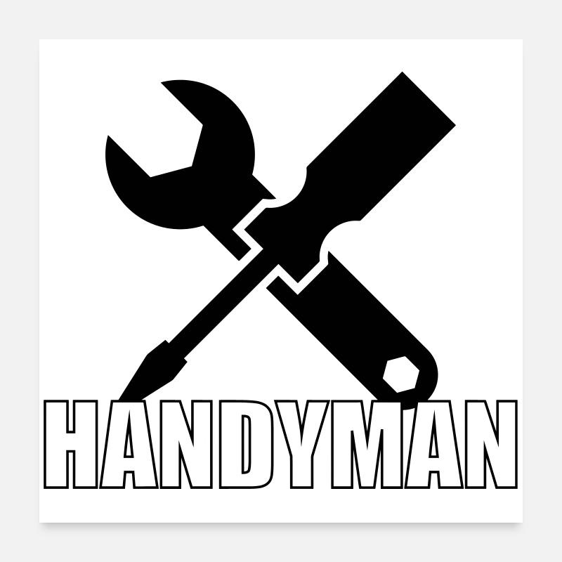 Handwerker 🔨 Poster 60x60 cm