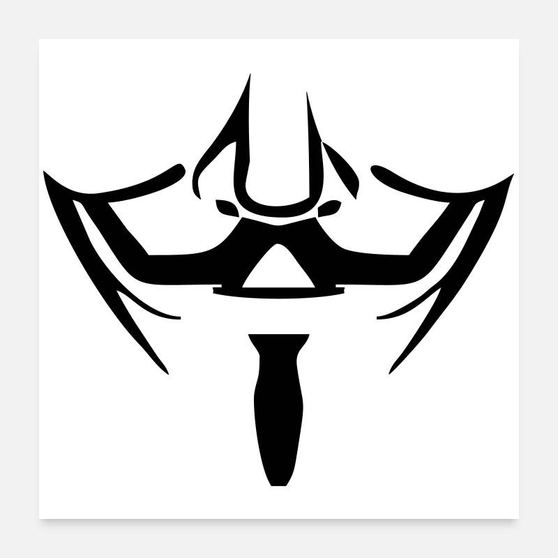 Anonymous mask Poster 24" x 24" (60x60 cm)