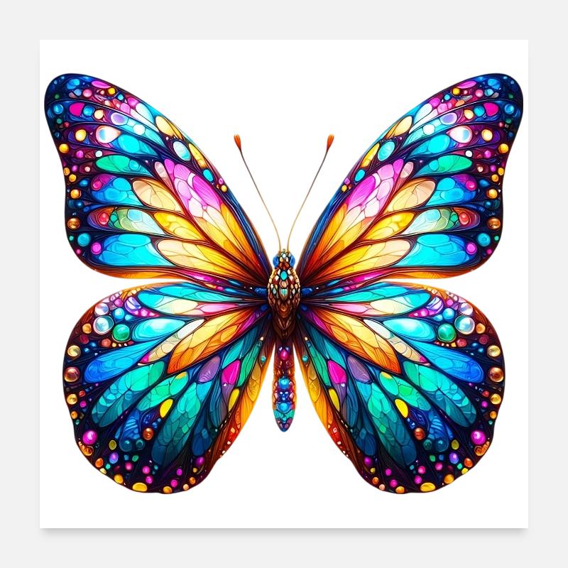 Papillon Poster 60 x 60 cm