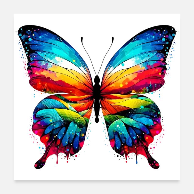 Papillon Poster 60 x 60 cm
