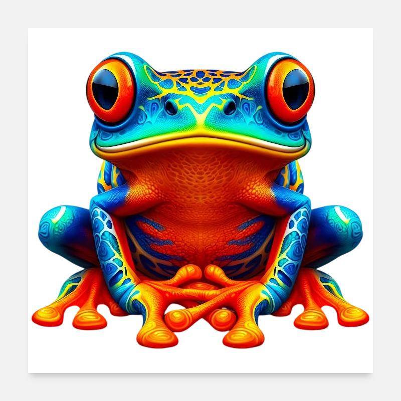 Frog Poster 24" x 24" (60x60 cm)