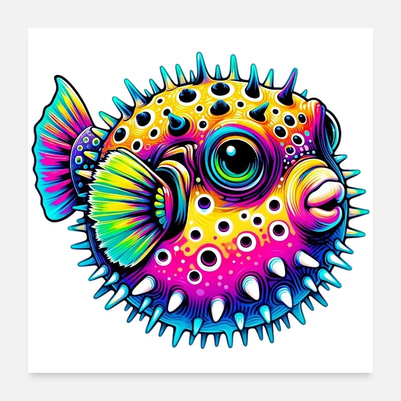 Blowfish Poster 60 x 60 cm