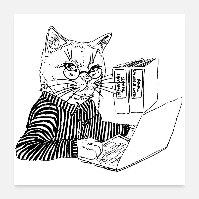 CAGNOTTE DE BUREAU Poster 60 x 60 cm