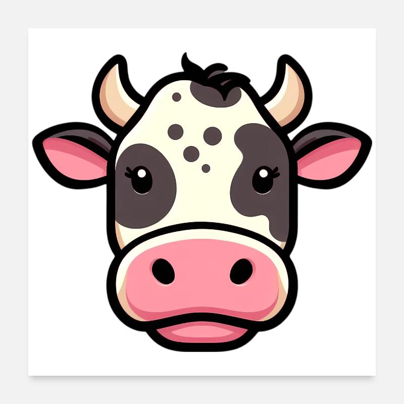 Vache Poster 60 x 60 cm