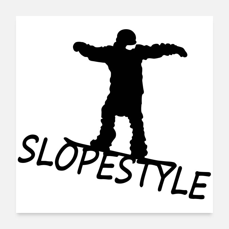 Slopestyle Poster 60 x 60 cm