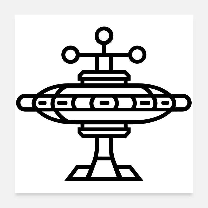 space station Poster 24" x 24" (60x60 cm)