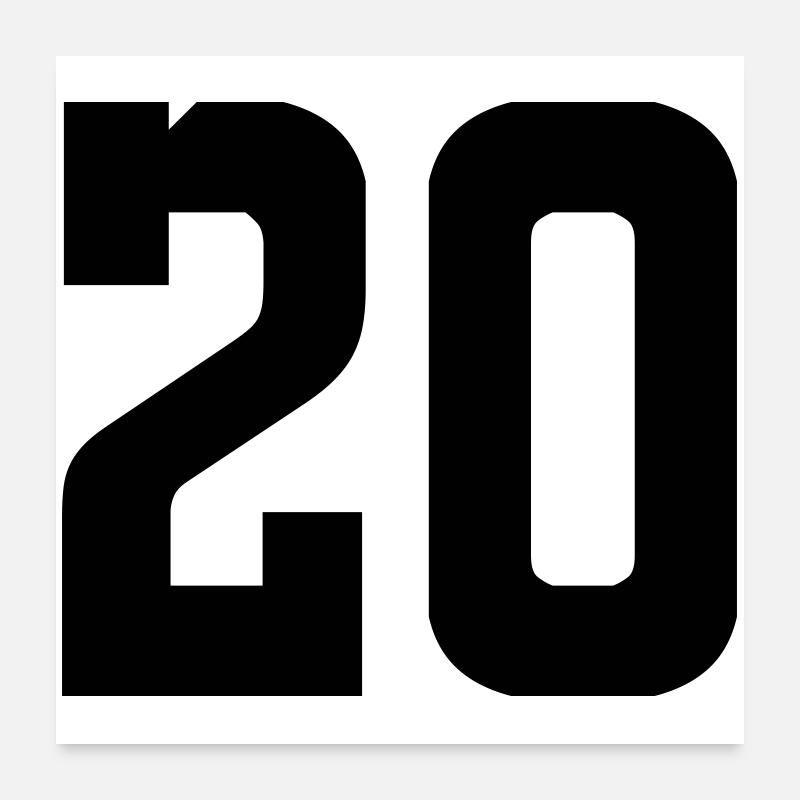 20 Poster 24" x 24" (60x60 cm)