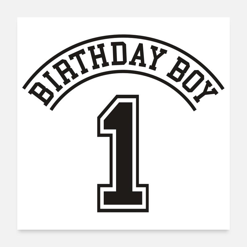 Birthday boy 1 year Poster 24" x 24" (60x60 cm)