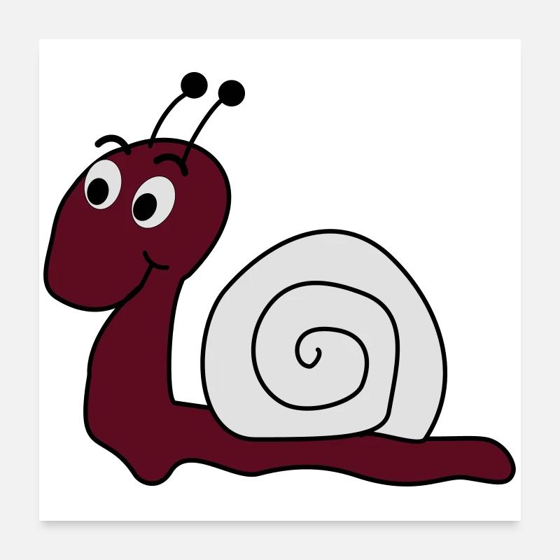 escargot Poster 60 x 60 cm