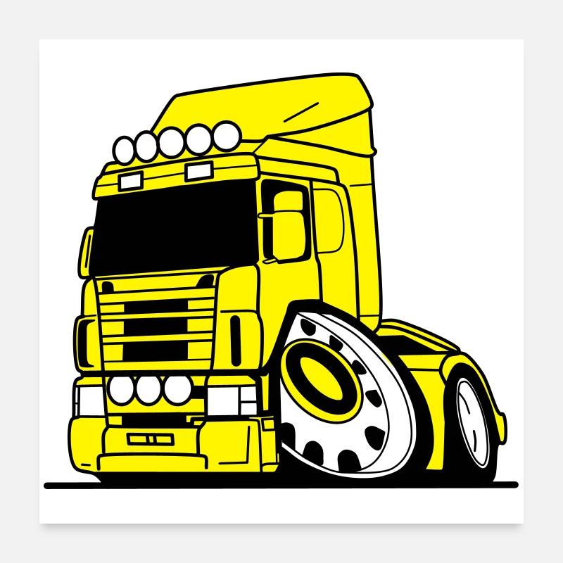 Camion V8 Vabis Poster 60 x 60 cm
