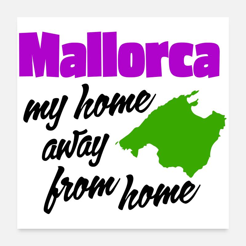 Majorque – ma deuxième maison Poster 60 x 60 cm