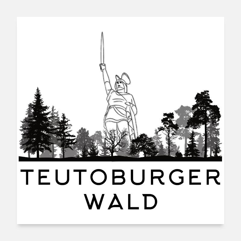 Teutoburger Wald Poster 60x60 cm