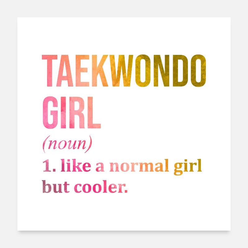 Taekwondo Poster 60x60 cm