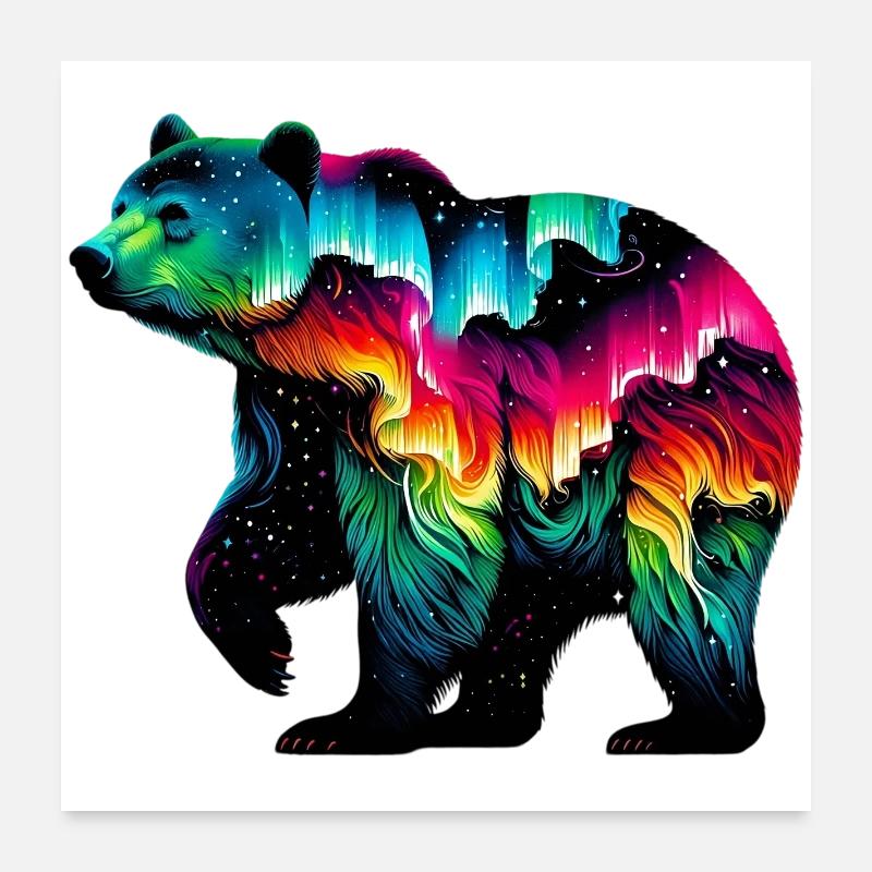 Bear Poster 24" x 24" (60x60 cm)