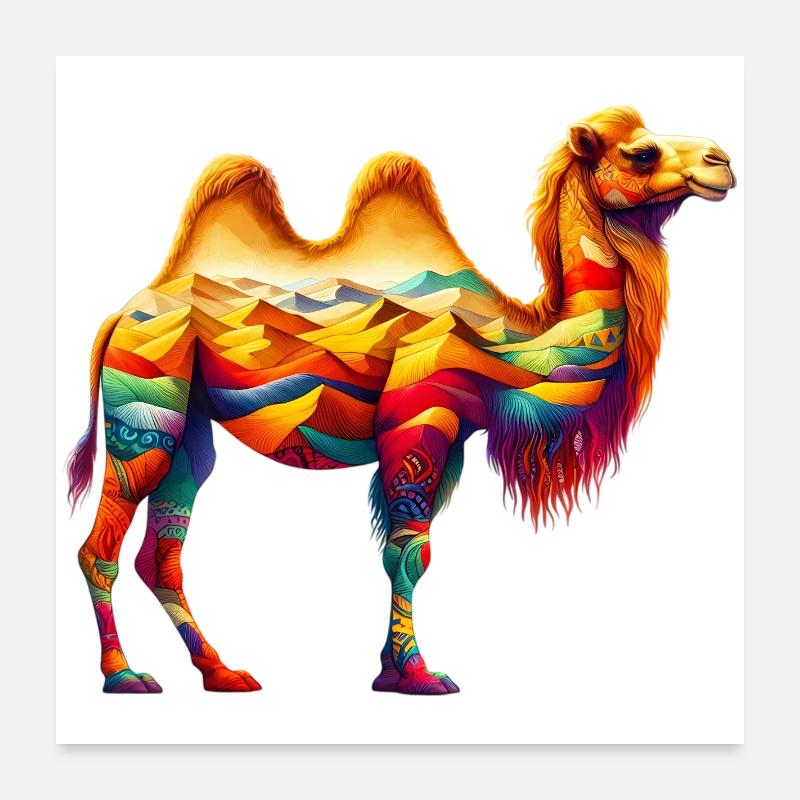 Kamel Poster 60x60 cm