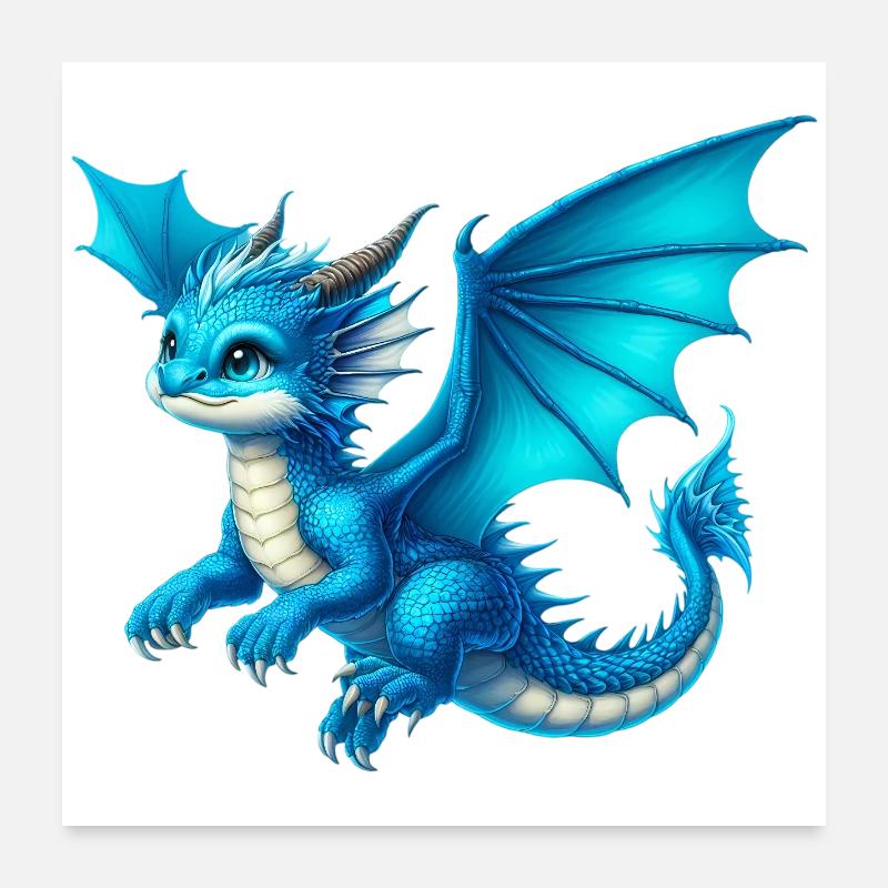 Dragon Poster 24" x 24" (60x60 cm)