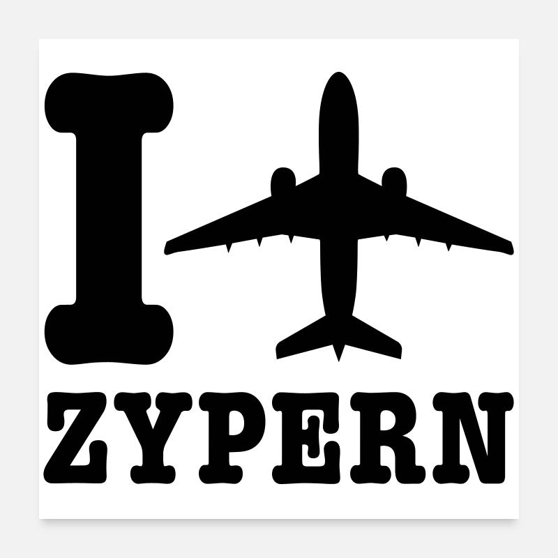 Zypern Urlaub Poster 60x60 cm