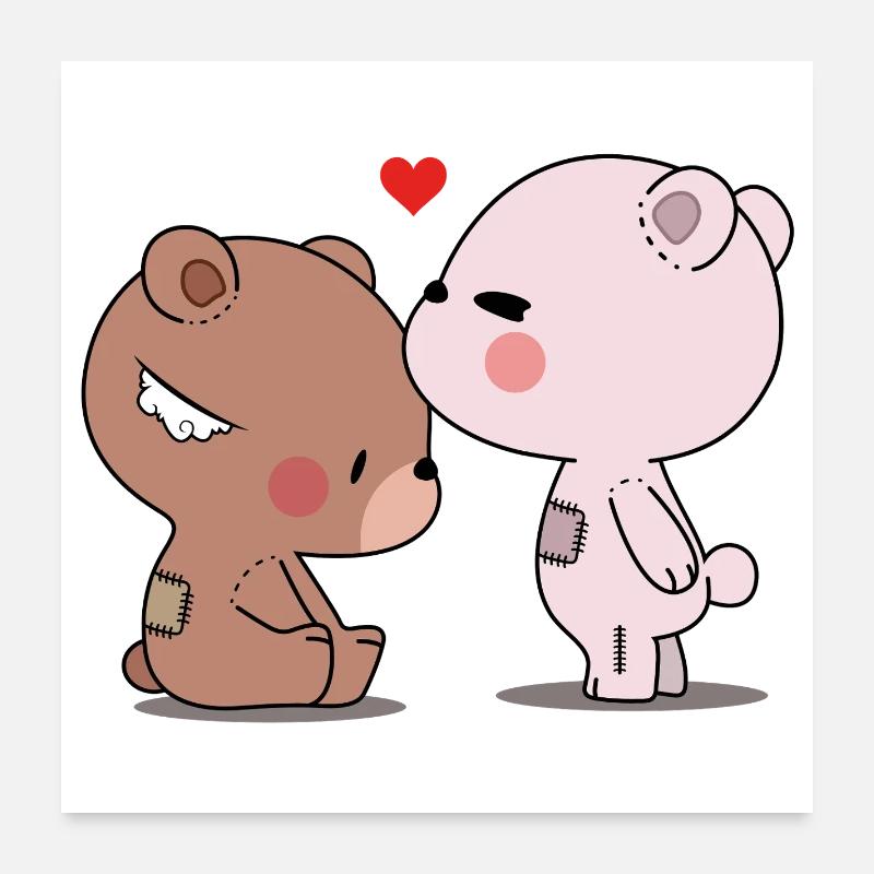 Affectionate Bears and Friends Poster 24" x 24" (60x60 cm)
